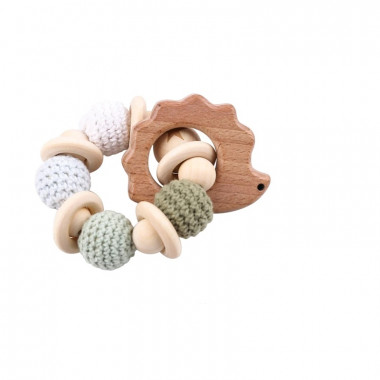 Грызунок-прорезыватель деревянный №7 Ежик