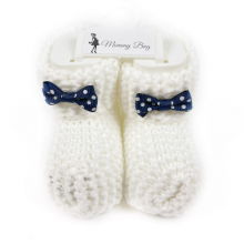 Пинетки-топики для новорожденных 0-12 мес (размер 10) Белые