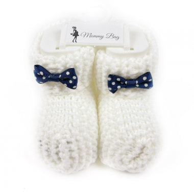 Пинетки-топики для новорожденных 0-12 мес (размер 10) Белые