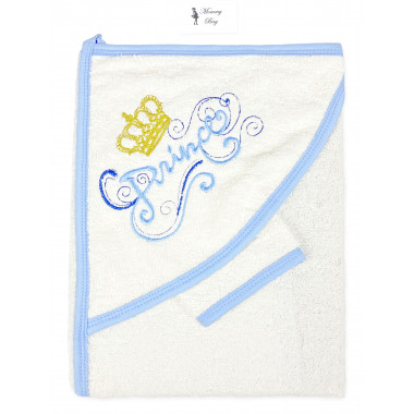 Полотенце махровое 80×80 см Принц + рукавичка