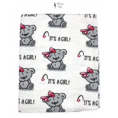 Фланелевая пеленка байковая It's A Girl #7