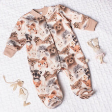 Комбинезон теплый RoyalBaby Лесные Зверята (трехнитка на флисе) р.62, 0-6 мес. Комбинезон теплый RoyalBaby Лесные Зверята (трехнитка на флисе) р.62, 0-6 мес.