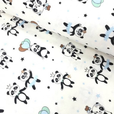 Непромокаемая пеленка многоразовая Синие панды - #23