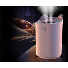 Увлажнитель воздуха Котик ультразвуковой с подсветкой, Розовый, 3300 мл