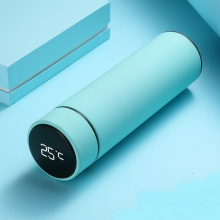 Умный сенсорный термос 500 мл с датчиком температуры Мятный