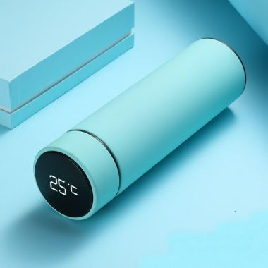 Умный сенсорный термос 500 мл с датчиком температуры Мятный