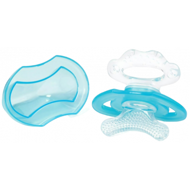 Пустышка-прорезыватель охлаждающий BabyOno Первые зубки Голубой