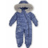 Комбинезон зимний (пуховый) RoyalBaby №10 Темно-синий с опушкой р.74, 9-12 мес