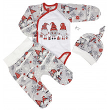 Комплект 3 ед. RoyalBaby Эльфы (Байка) р.56, 0-3 мес