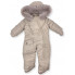 Комбинезон зимний (пуховый) RoyalBaby №12 Бежевый с опушкой р.74, 9-12 міс