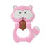 Силиконовый грызунок Mommy Bag Енотик с орешком Розовый