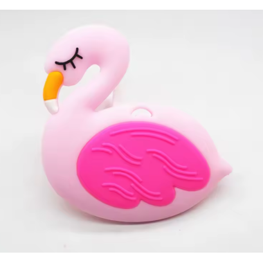 Силиконовый грызунок Mommy Bag Фламинго Розовый