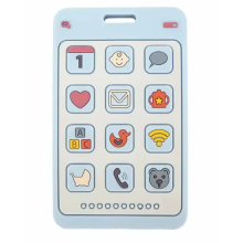 Силиконовый грызунок Mommy Bag Телефон Голубой Силиконовый грызунок Mommy Bag Телефон Голубой