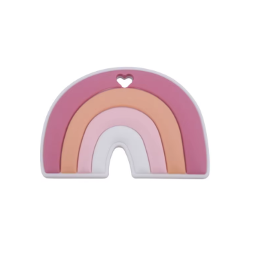 Силиконовый грызунок Mommy Bag Радуга Розовая