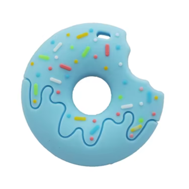 Силиконовый грызунок Mommy Bag Пончик Голубой