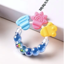 Игрушка-прорезыватель ортодонтический с охлаждающим эффектом, голубая