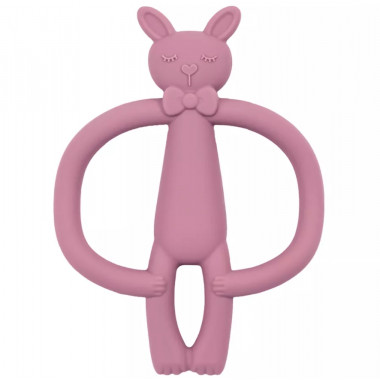 Грызунок-прорезыватель силиконовый Кролик Розовый