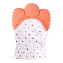 Грызунок варежка-шуршалка Оранжевая в точку