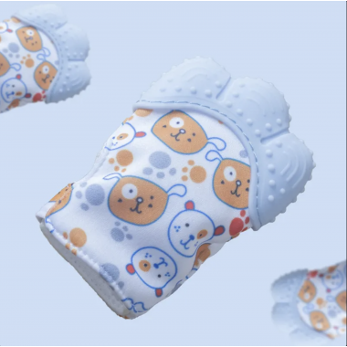 Грызунок варежка-шуршалка Голубая