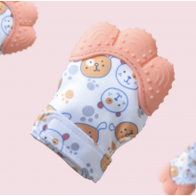 Грызунок варежка-шуршалка Оранжевая с собачками