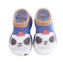 Тапочки-носки на силиконовой подошве #5 Панда (синие), 0-12 мес (длина стельки 11,5 см) Тапочки-носки на силиконовой подошве #5 Панда (синие), 0-12 мес (длина стельки 11,5 см)