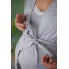 Халат для мамы Серый меланж