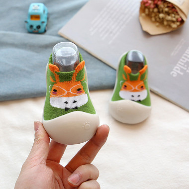 Тапочки-носки на силиконовой подошве #3 Ослик 0-6 мес. (р.18-19)