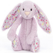 Мягкая игрушка Jelly Cat, маленький застенчивый зайчик, лавандовый 18 см