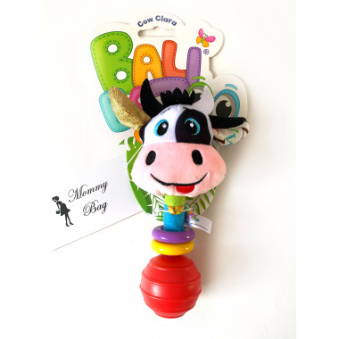 Игрушка погремушка Коровка Клара Balibazoo (Высота 17 см) 85134