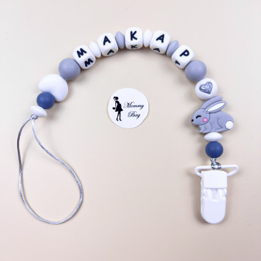 Держатель именной для пустышки Mommy Bag Фламинго