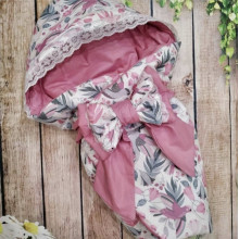 Конверт на выписку RoyalBaby Колибри с цветами