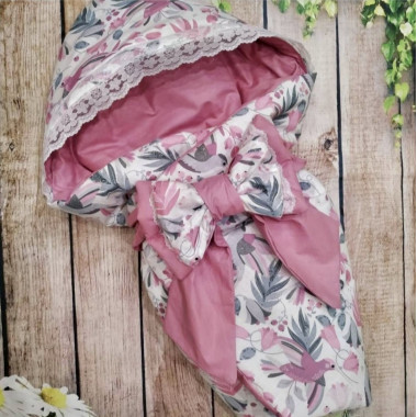 Конверт на выписку RoyalBaby Колибри с цветами