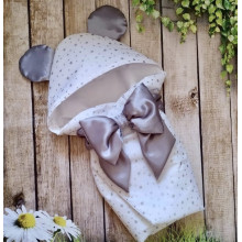 Конверт на выписку RoyalBaby Микки молочно-серый