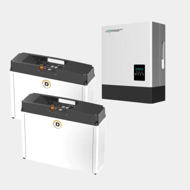 Комплект резервного питания: инвертор LuxPower Hybrid LXP 6KW LV-battery + 2 аккумулятора Dowelless iPack C3.3 LiFePO4