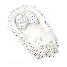 Кокон-гнездо (бебинест) + подушка в подарок №1 Барашки Кокон-гнездо (бебинест) + подушка в подарок №1 Барашки