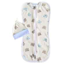 Евро пеленка кокон на молнии с шапочкой Мишки голубые (интерлок) №57 (0-6 мес) Евро пеленка кокон на молнии с шапочкой Мишки голубые (интерлок) №57 (0-6 мес)