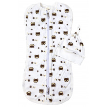 Евро пеленка кокон на молнии с шапочкой Мишки (интерлок) №16 (0 – 6 мес) Евро пеленка кокон на молнии с шапочкой Мишки (интерлок) №16 (0 – 6 мес)