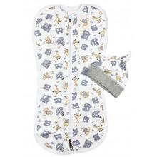 Евро пеленка кокон на молнии с шапочкой Игрушки (интерлок) №22 (0 – 6 мес) Евро пеленка кокон на молнии с шапочкой Игрушки (интерлок) №22 (0 – 6 мес)