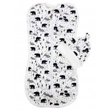 Евро пеленка кокон на молнии с шапочкой Мишки в горах (интерлок) №48 (0-6 мес) Евро пеленка кокон на молнии с шапочкой Мишки в горах (интерлок) №48 (0-6 мес)