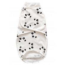 Евро пеленка кокон на липучках Панды (интерлок) №18 (0-6 мес) Евро пеленка кокон на липучках Панды (интерлок) №18 (0-6 мес)