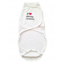 Евро пеленка кокон на липучках Я люблю маму и папу (байка) №17 (0-6 мес) Евро пеленка кокон на липучках Я люблю маму и папу (байка) №17 (0-6 мес)