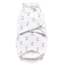 Евро пеленка кокон на липучках  I Love Dad, Mom (интерлок) №54 (0-6 мес)