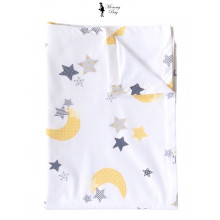 Непромокаемая пеленка многоразовая Луна со звездочками #19 Непромокаемая пеленка многоразовая Луна со звездочками #19