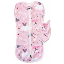 Евро пеленка кокон на молнии с шапочкой Балерины (байка) №37 (0 – 6 мес) Евро пеленка кокон на молнии с шапочкой Балерины (байка) №37 (0 – 6 мес)