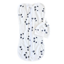 Евро пеленка кокон на молнии с шапочкой Панды белые (интерлок) №108 (0-6 мес) Евро пеленка кокон на молнии с шапочкой Панды белые (интерлок) №108 (0-6 мес)
