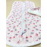 Евро пеленка кокон на молнии с шапочкой Розовый с одуванчиками (интерлок) №24 (0-6 мес)