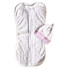Евро пеленка кокон на молнии с шапочкой Сердечки розовые (ажур) №94 (0-6 мес)