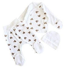 Комплект 3 ед. RoyalBaby Микки (интерлок) р.56, 0-3 мес