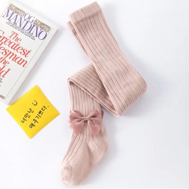 Колготы нарядные Бантик 6-12 мес (65-74 см) Розовые