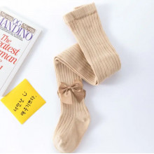 Колготы нарядные Бантик 12-24 мес (74-92 см) Бежевые